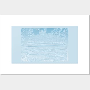 Baby Blue Bas-Relief Effect Posters and Art